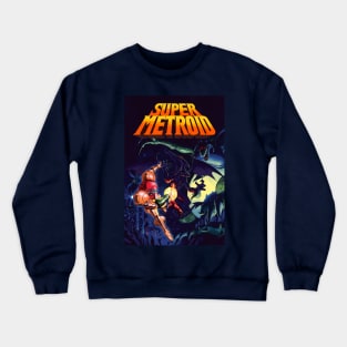 SuperMtroid Print on Front & Back Crewneck Sweatshirt